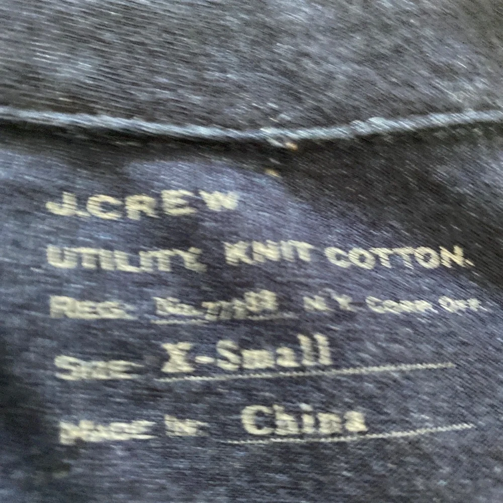 J Crew Utility Knit Shirt -XS navy button down , cotton